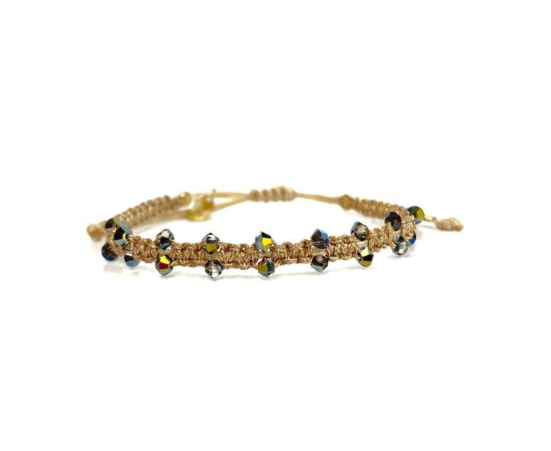 DIANA GOLD - BLACK SWAROVSKi