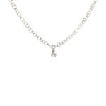 MARIA PENDANT  LOOP CHAIN SILVER