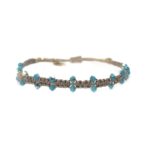 DIANA GOLD- TURQUIOSE SWAROVSKI