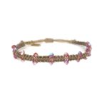 DIANA GOLD- PINK SWAROVSKI